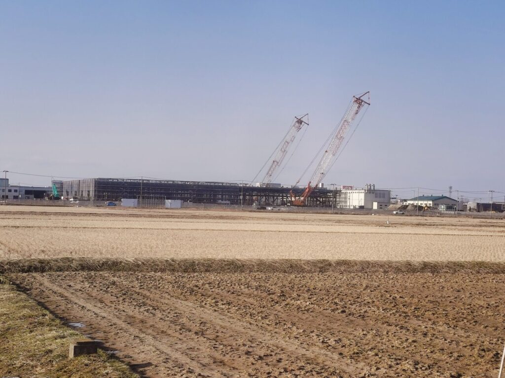 ナミックス新潟的場新工場 遠方撮影