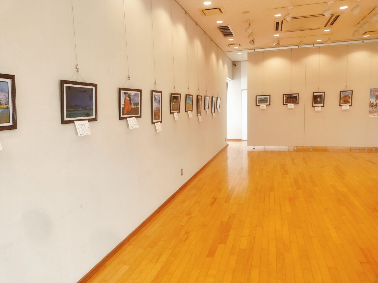 巻・岩室温泉郷観光写真展様子