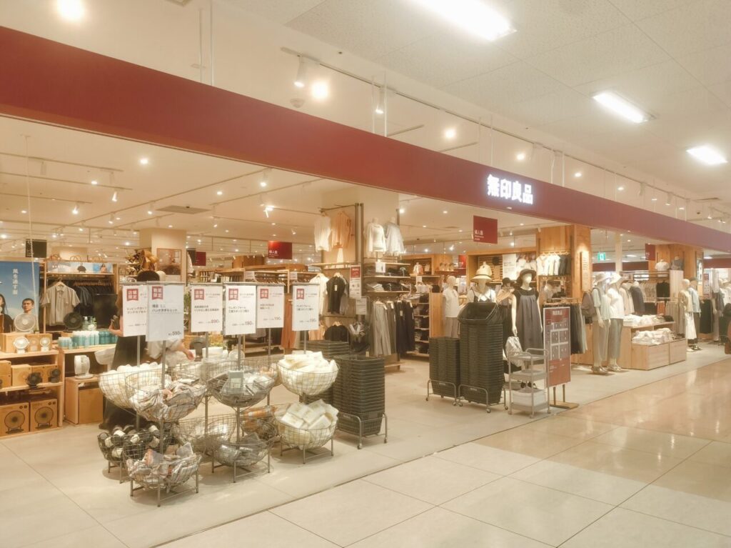 無印良品イオン新潟西店内
