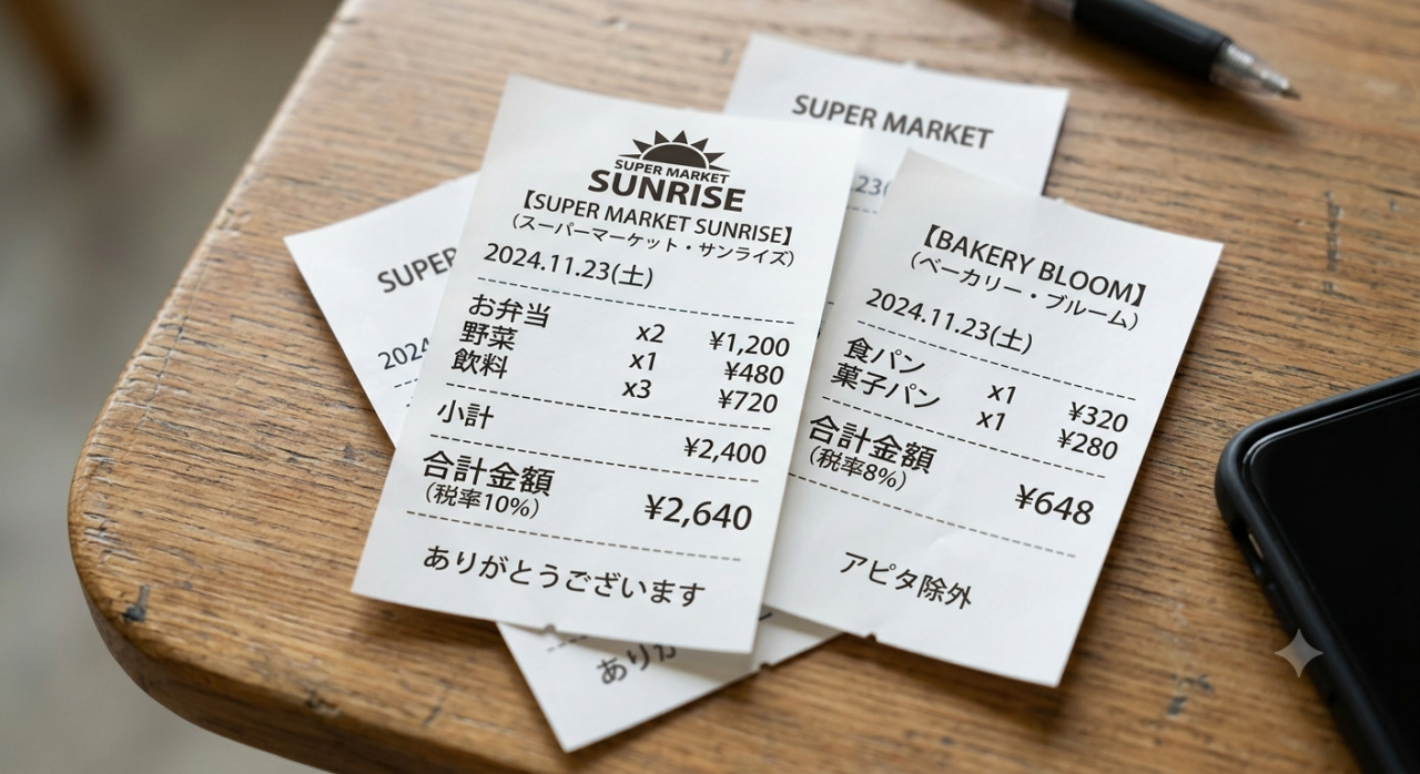 レシートイメージ画像
